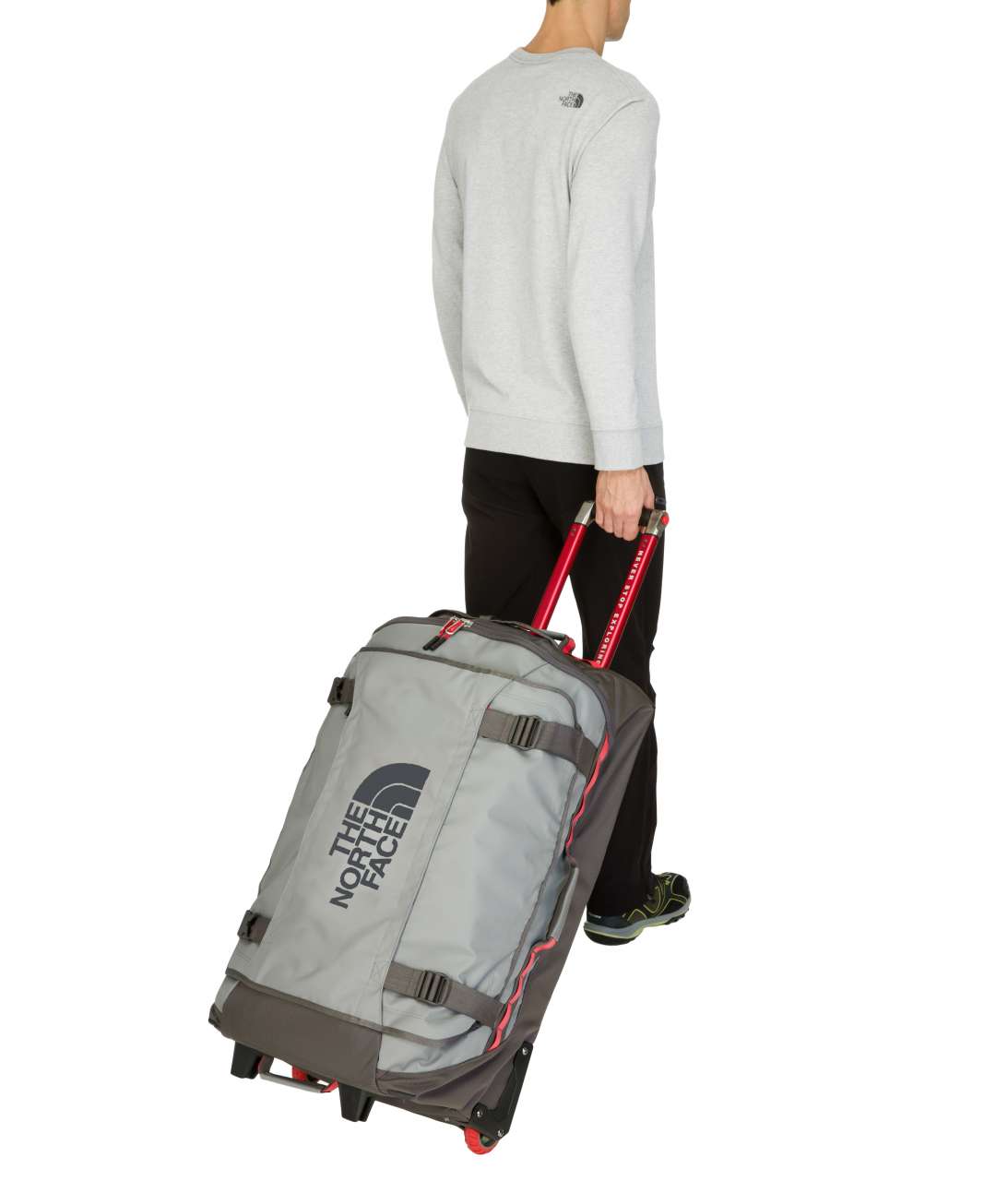 The North Face Rolling Thunder 30 inch Reistas Grijs/Rood koop je bij