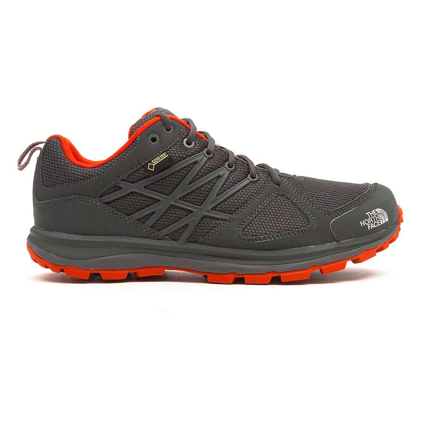 The North Face Litewave GTX Wandelschoenen Grijs/Oranje Heren