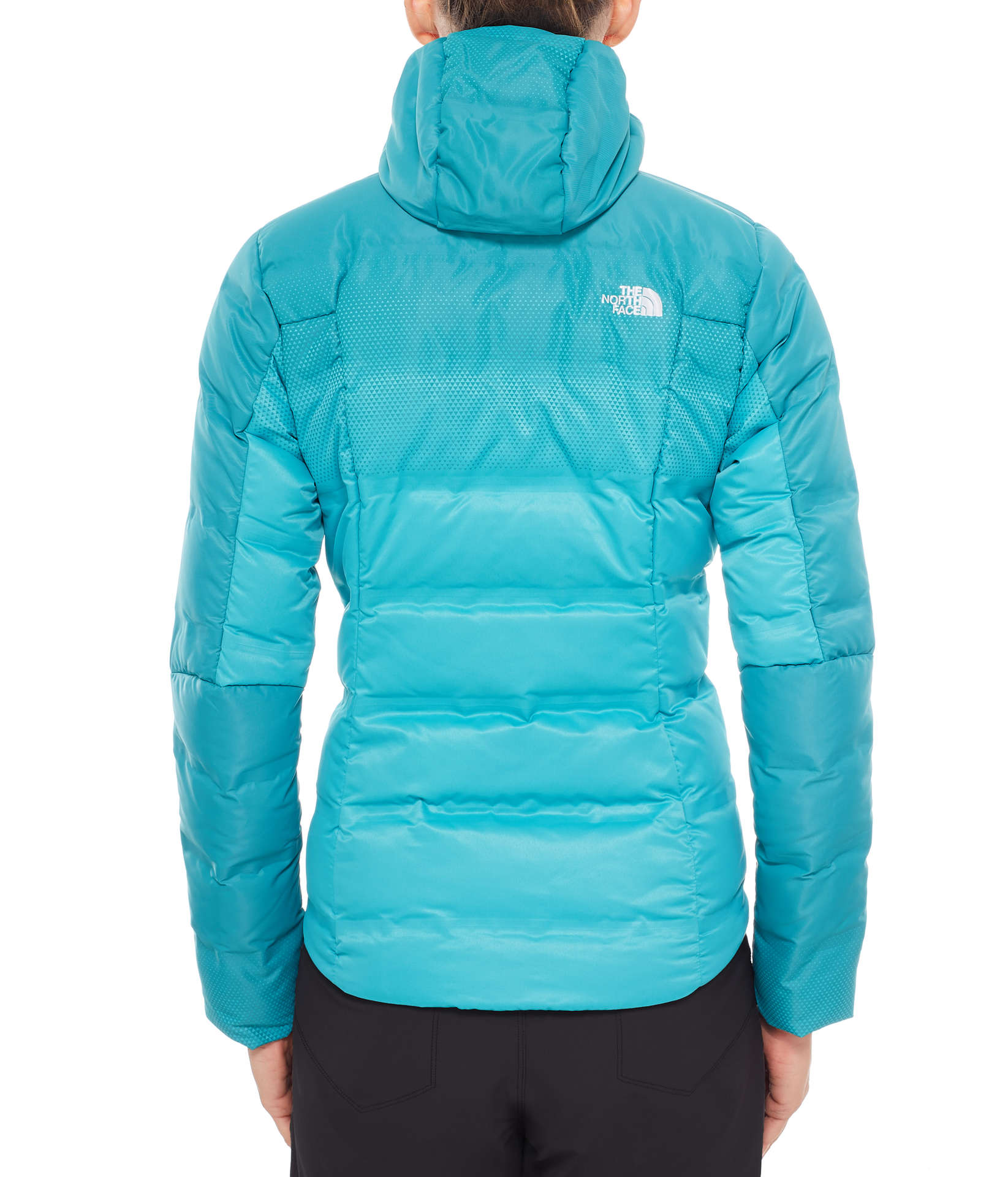 The North Face Fuseform Dot Matrix Hooded Down Jacket Groen Dames