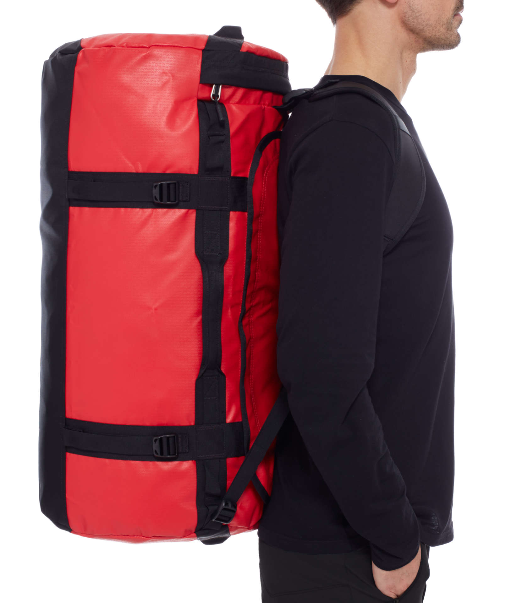 The North Face Base Camp Duffel Rood/Zwart