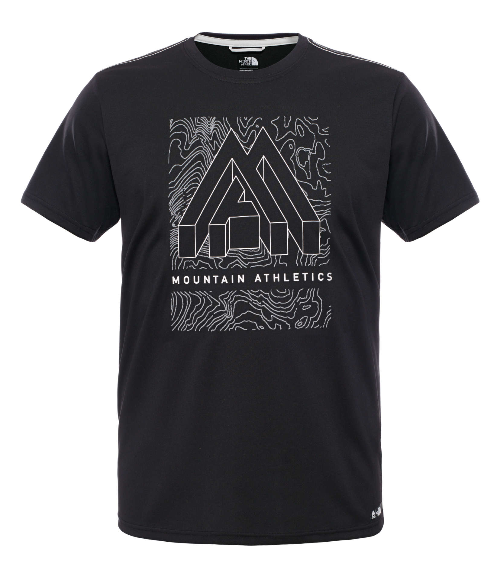 The North Face MA Graphic Reaxion AMP Crew Shirt Korte Mouwen Zwart Heren