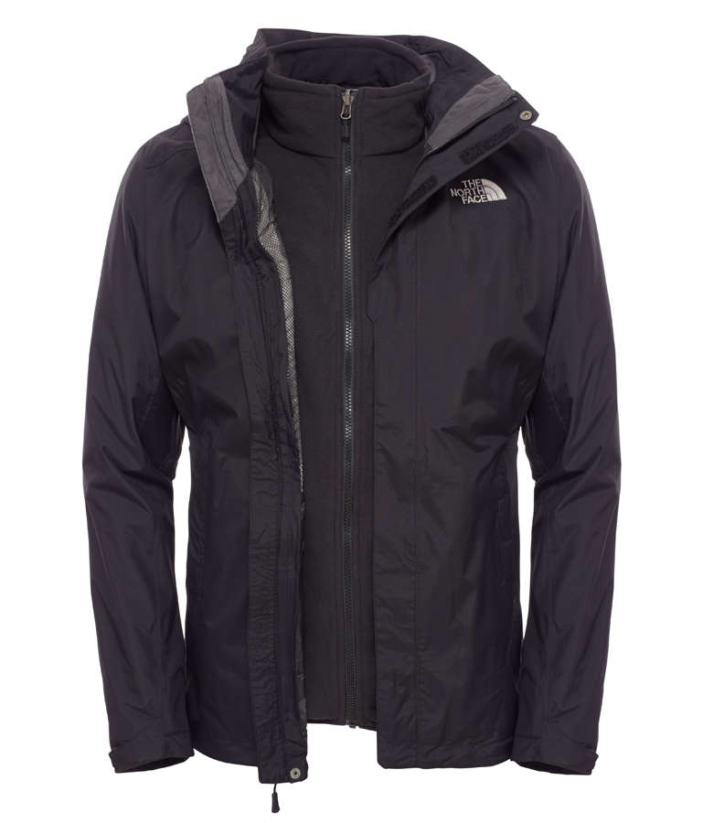 The North Face Evolution II Triclimate Jack Zwart Heren