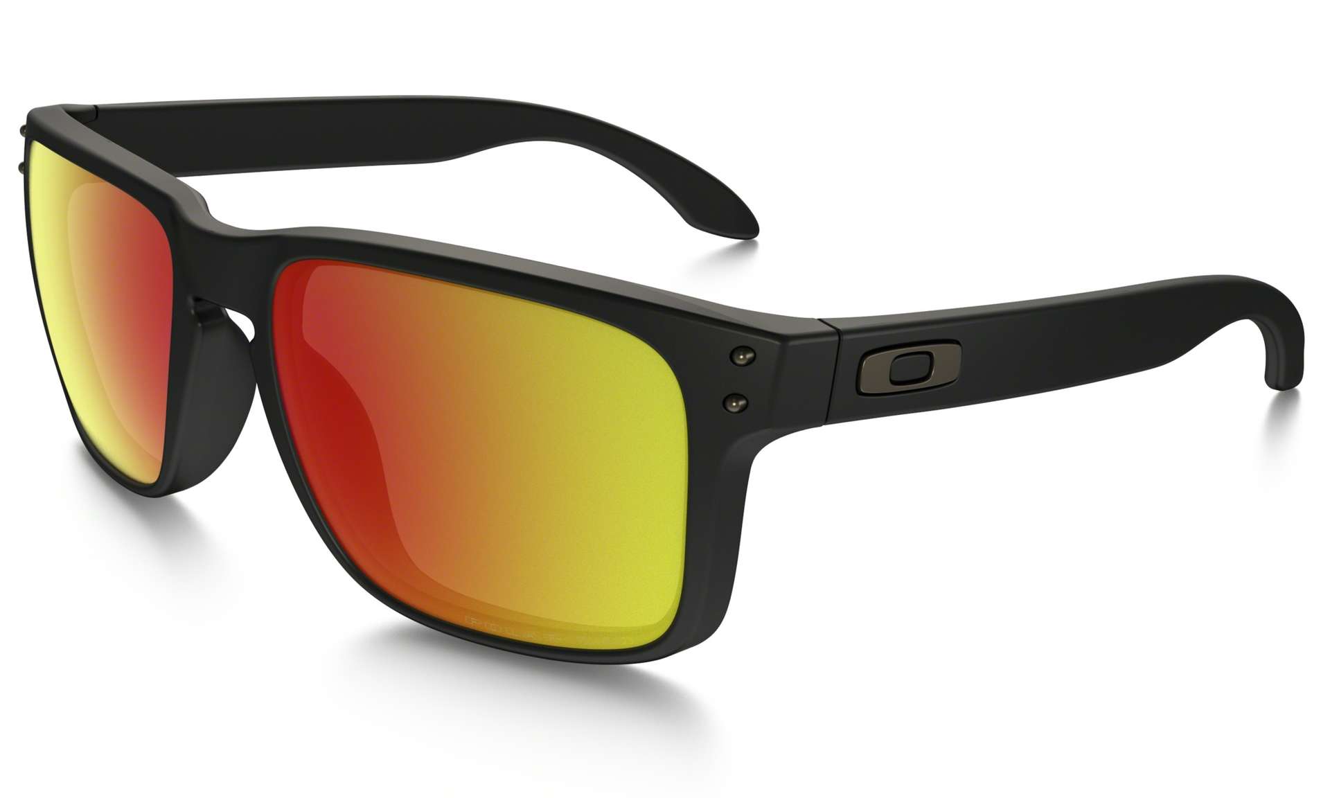 Oakley Holbrook Mat Zwart/Ruby Iridium Polarized Sport Zonnebril