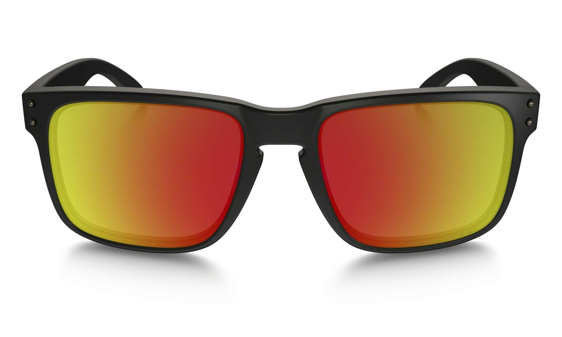 Oakley Holbrook Mat Zwart/Ruby Iridium Polarized Sport Zonnebril