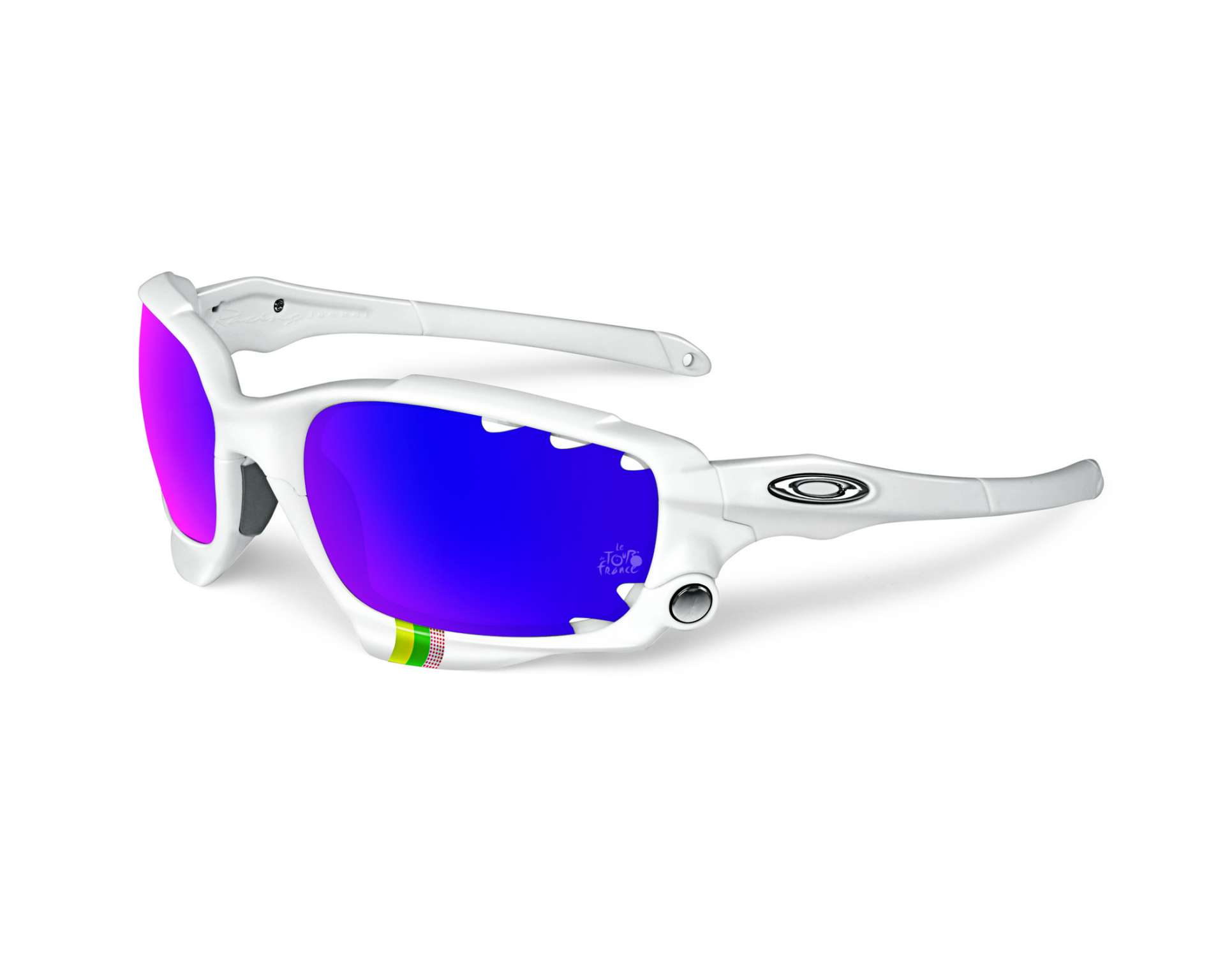 Oakley Racing Jacket TDF Editie Sport Zonnebril Wit koop je bij