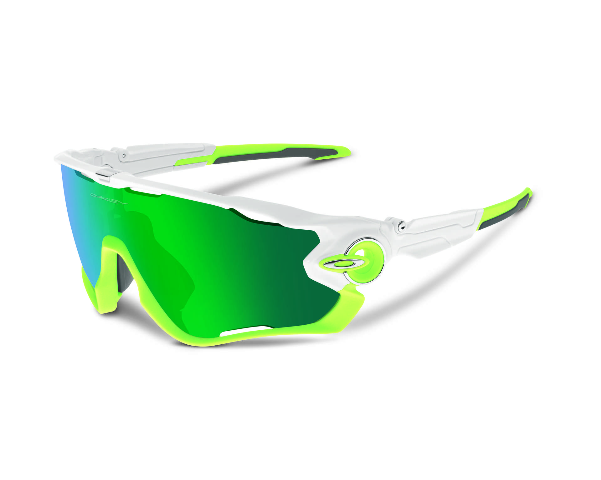 Oakley Jawbreaker Sport Zonnebril Wit Jade Iridium Lens