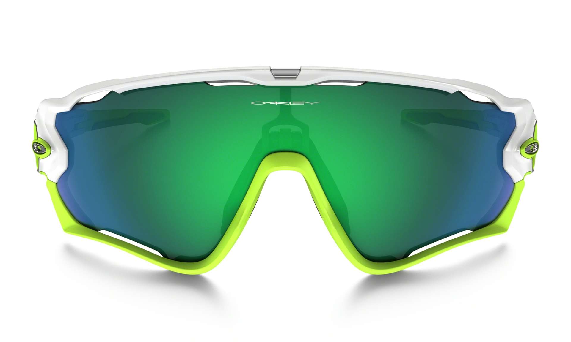 Oakley Jawbreaker Sport Zonnebril Wit Jade Iridium Lens