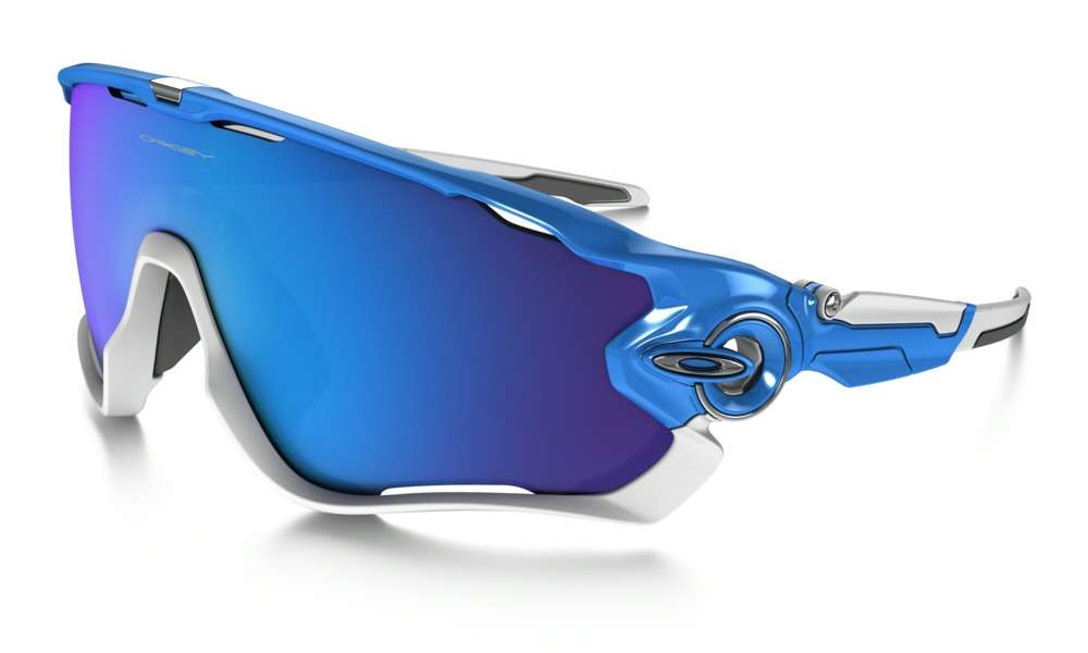 Oakley Jawbreaker Sport Zonnebril Iridium Lens Blauw/Blauw