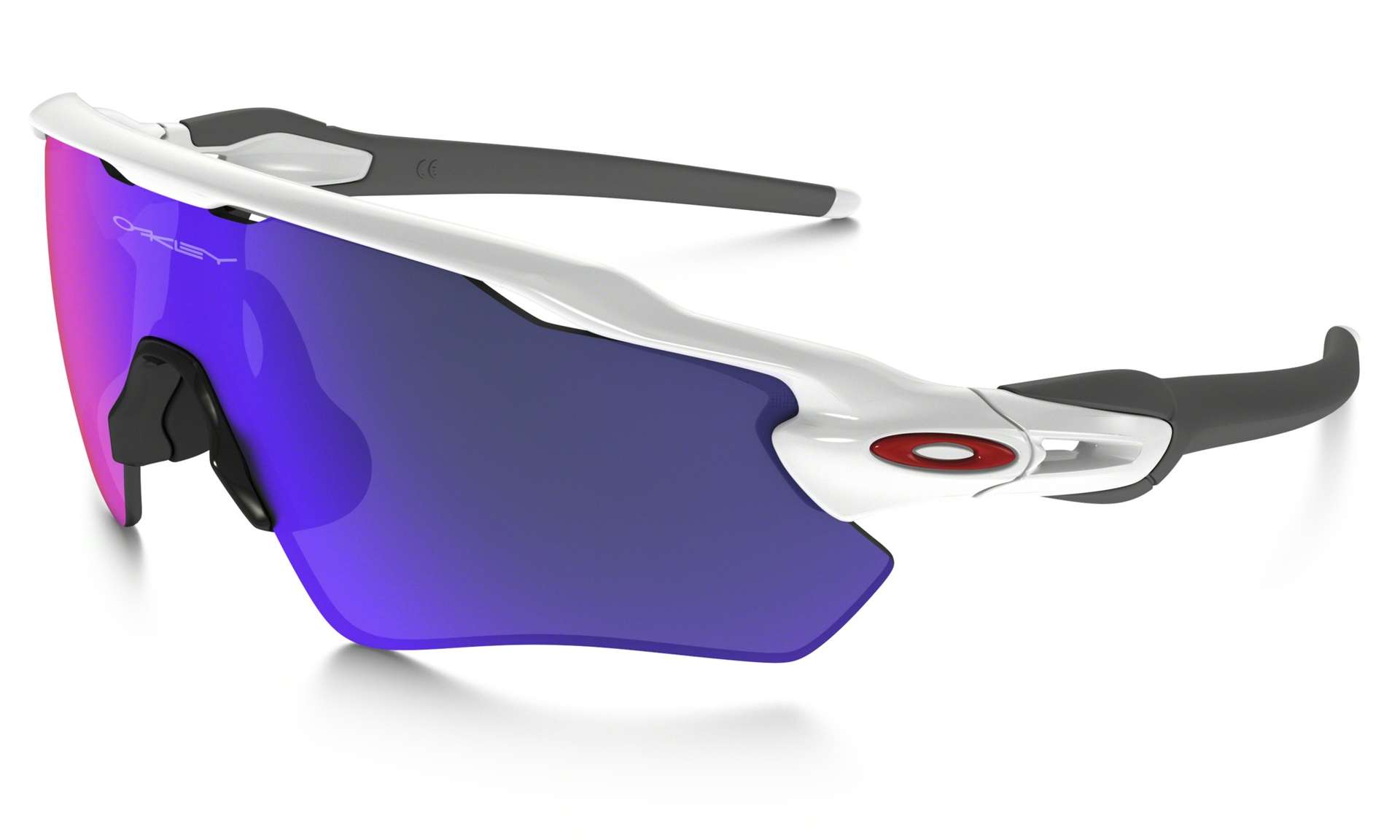 Oakley Radar EV Path Sport Zonnebril Wit Rood Iridium Lens