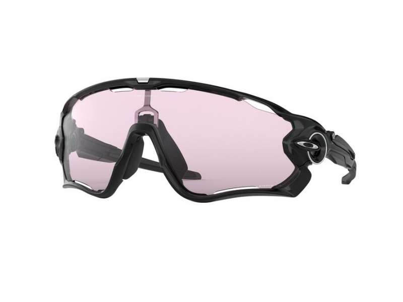 Oakley Jawbreaker Fietsbril Polished Zwart Prizm Low Light Lens