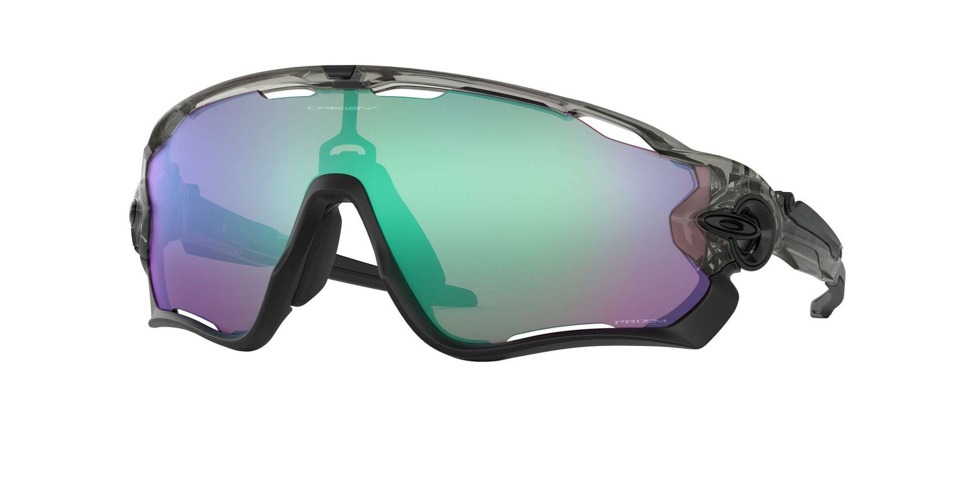 Oakley Jawbreaker Fietsbril Grijs met PRIZM Road Jade Lens koop je