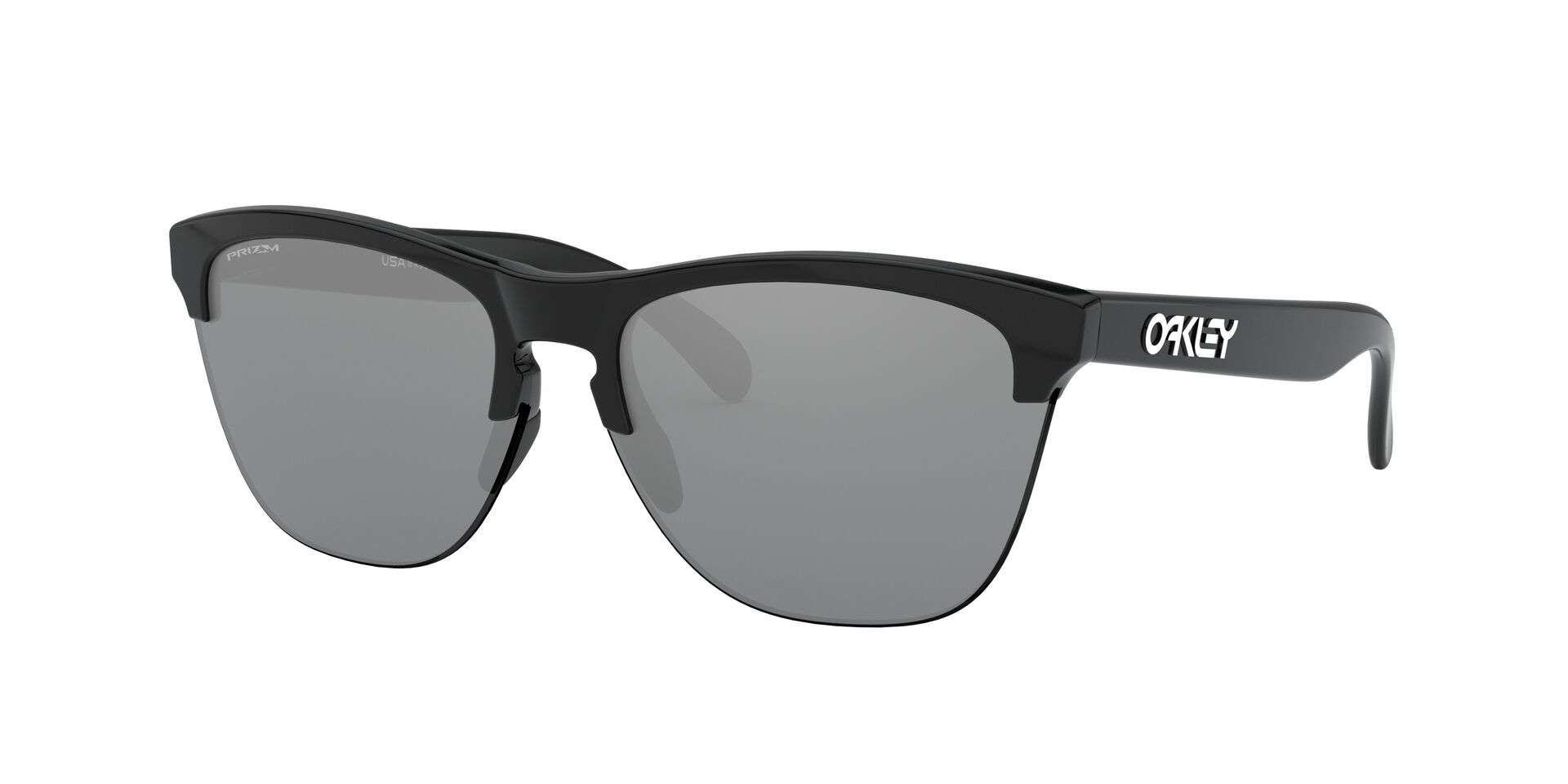 Oakley Frogskins Lite Sport Zonnebril Polished Zwart met Prizm Black Lens