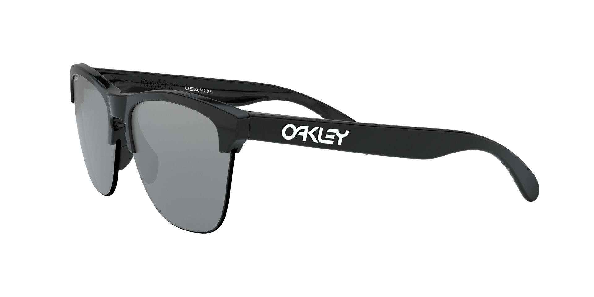 Oakley Frogskins Lite Sport Zonnebril Polished Zwart met Prizm Black Lens