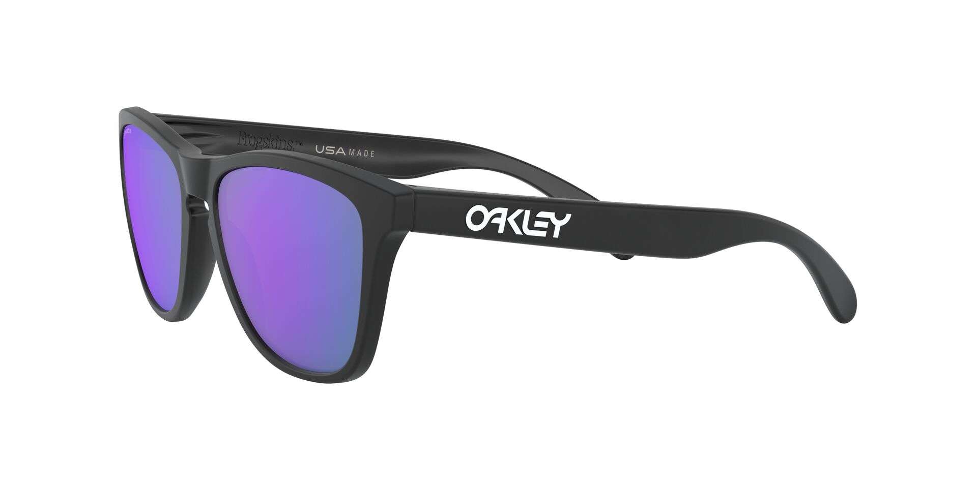 Oakley Frogskins Sport Zonnebril Mat Zwart met Prizm Violet Lens