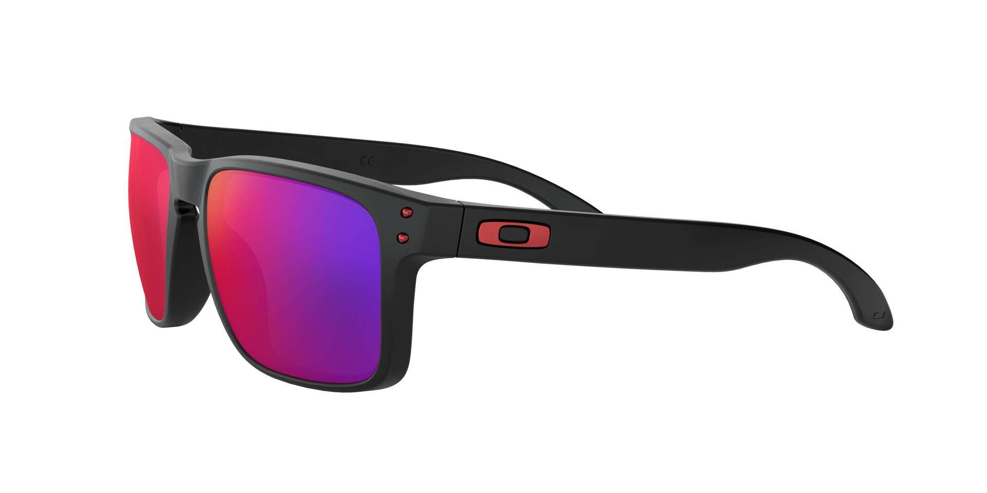 Oakley Holbrook Sport Zonnebril Mat Zwart met Positive Red Iridium Lens