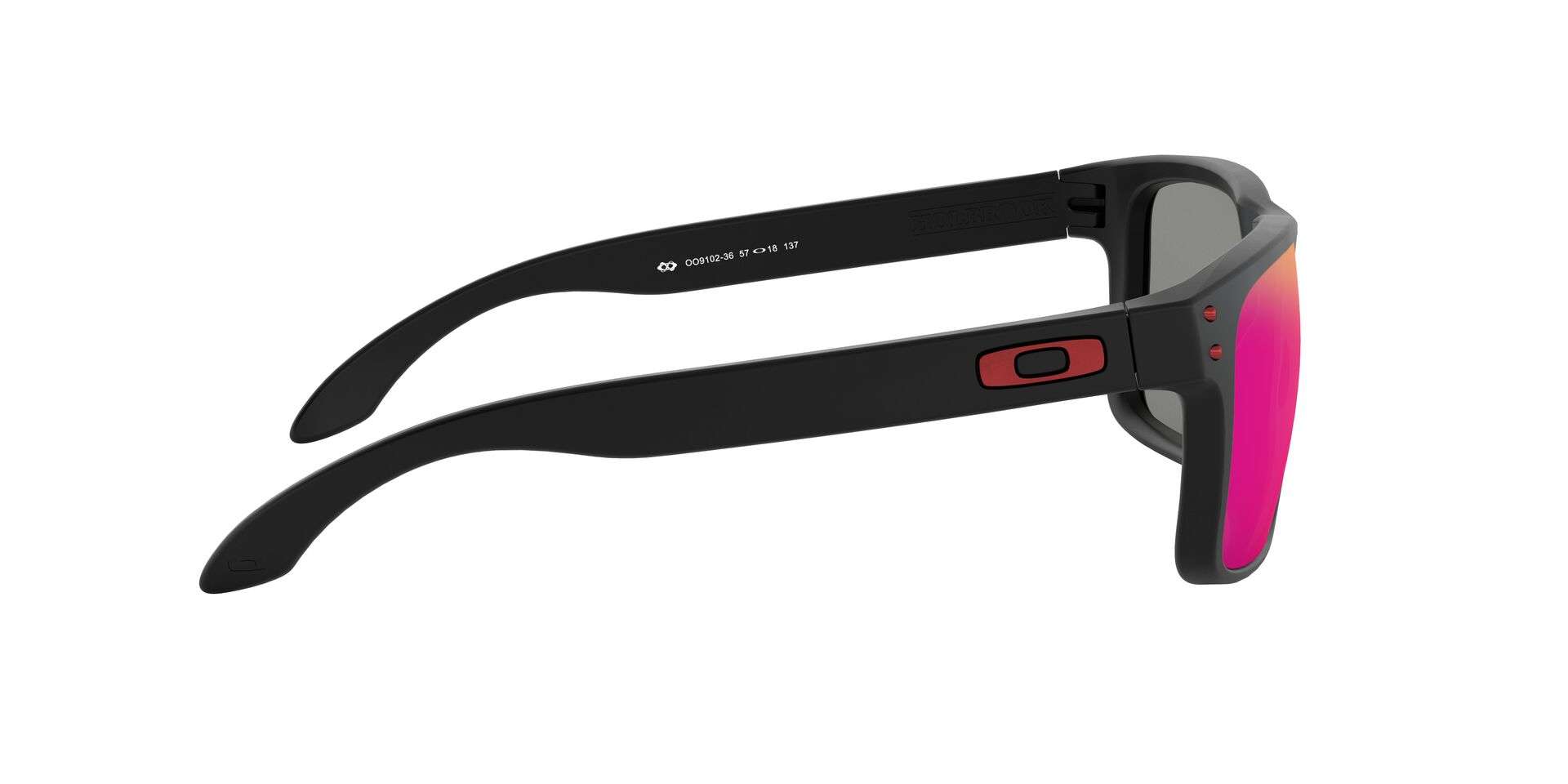 Oakley Holbrook Sport Zonnebril Mat Zwart met Positive Red Iridium Lens