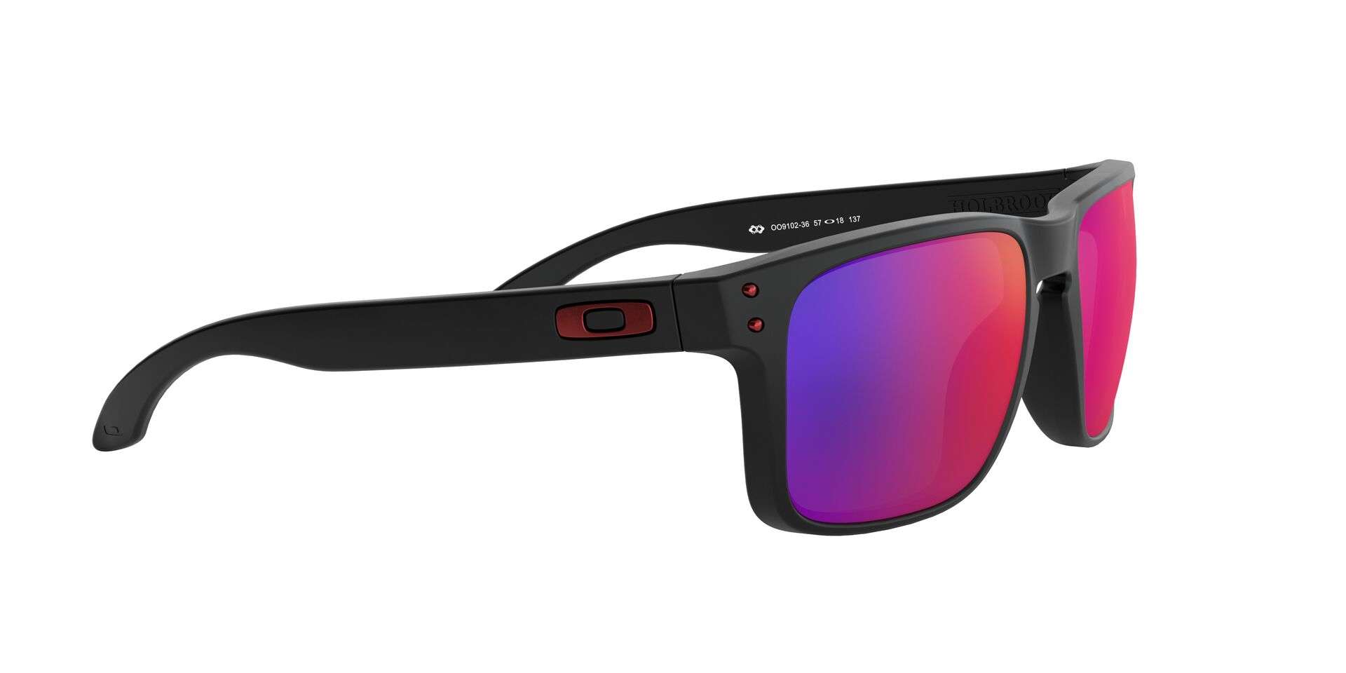 Oakley Holbrook Sport Zonnebril Mat Zwart met Positive Red Iridium Lens