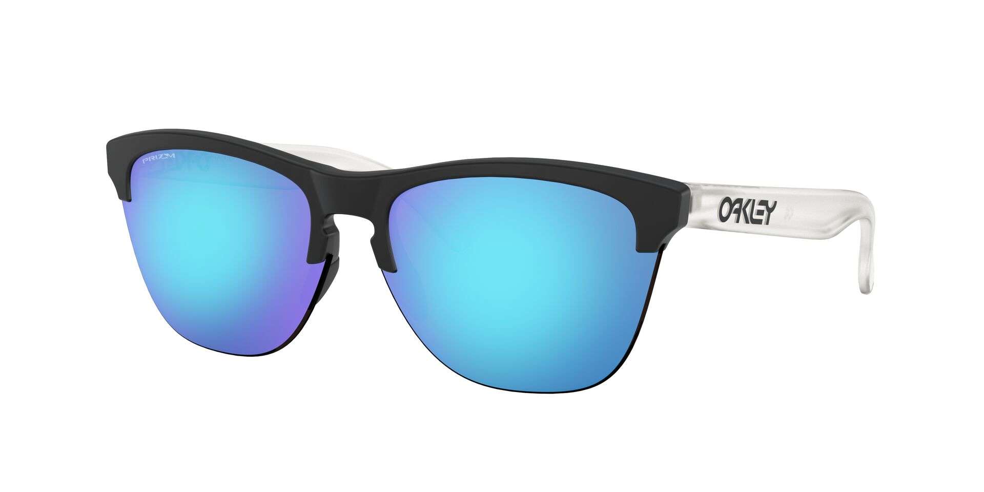 Oakley Frogskins Lite Sport Zonnebril Mat Zwart met Prizm Sapphire Lens