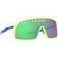Oakley Sutro Eyeshade Sport Zonnebril Geel/Blauw met Prizm Road Jade Lens