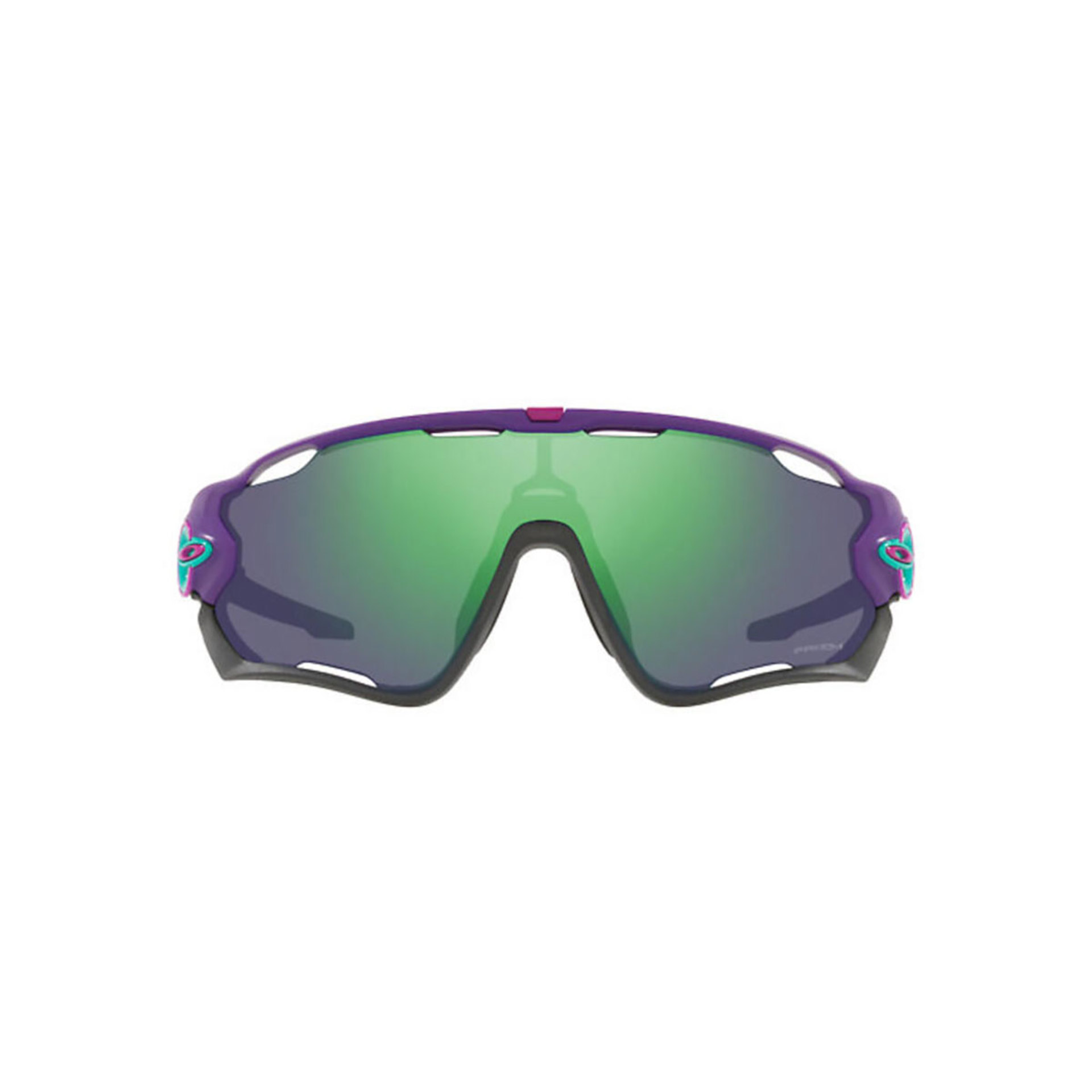 Oakley Jawbreaker Fietsbril Paars/Blauw met Prizm Jade Lens