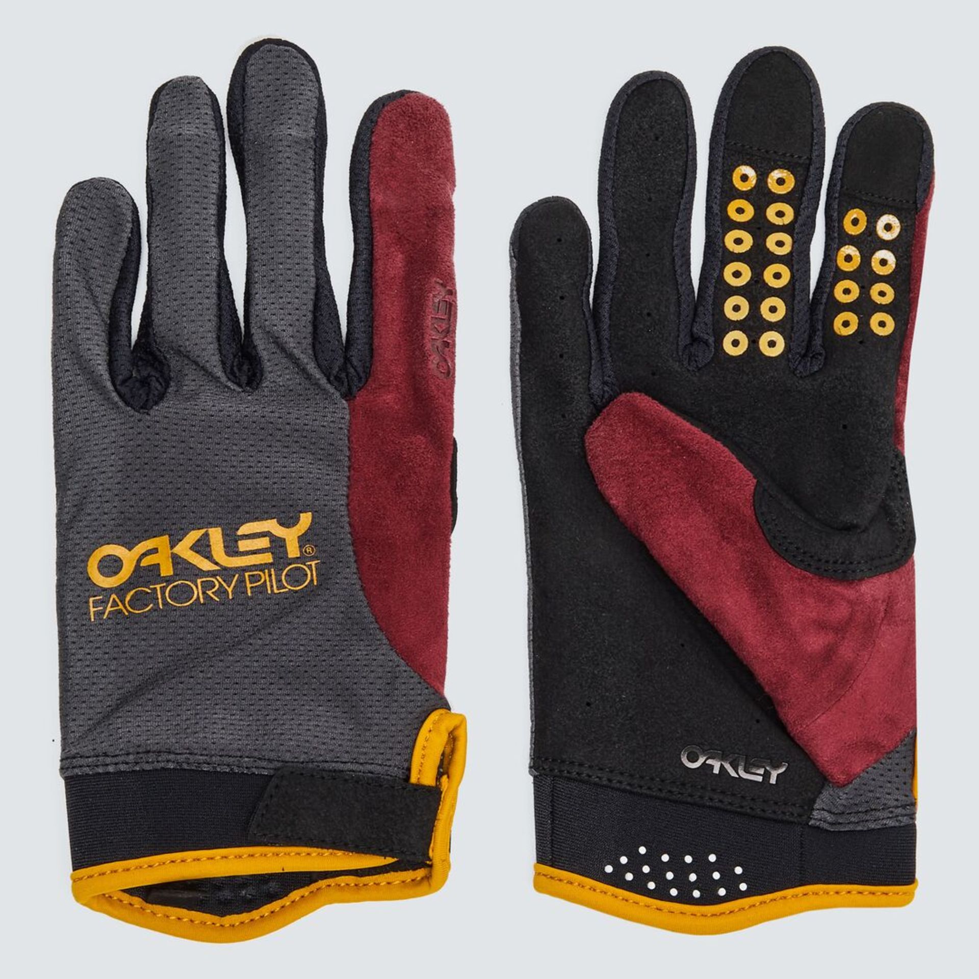 Oakley All Mountain MTB Fietshandschoenen Grijs/Oranje/Rood