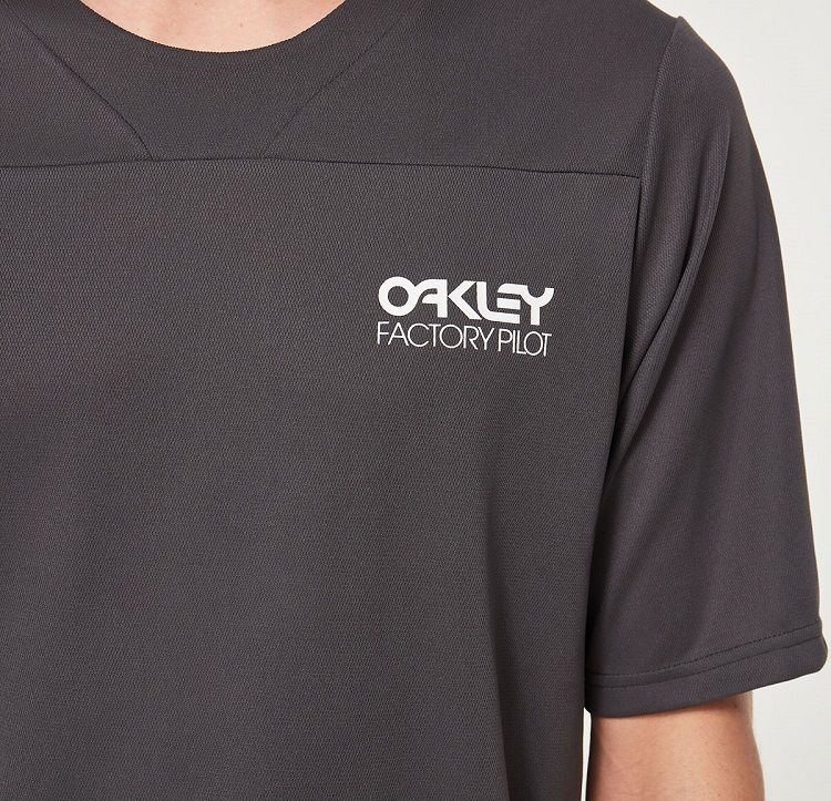 Oakley Factory Pilot Lite II MTB Fietsshirt Korte Mouwen Grijs Heren