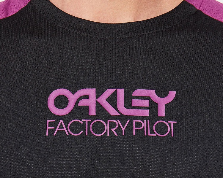 Oakley Factory Pilot Lite II MTB Fietsshirt Lange Mouwen Zwart/Paars Heren