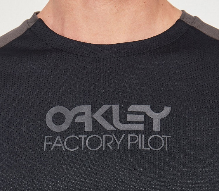 Oakley Factory Pilot Lite II MTB Fietsshirt Lange Mouwen Grijs/Zwart Heren