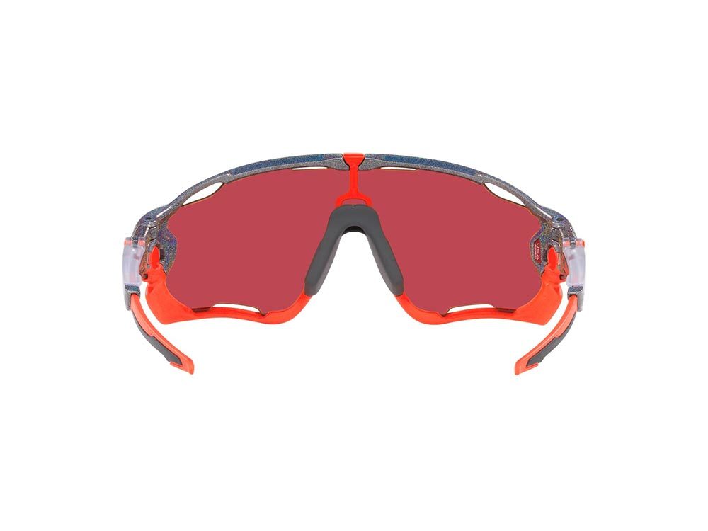Oakley Jawbreaker Sport Zonnebril Prizm Snow Sapphire Lens Zilver/Oranje