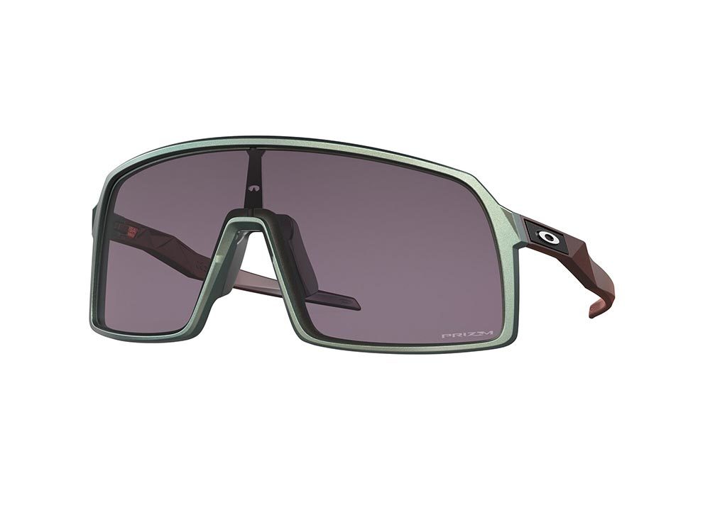 Oakley Sutro Sport Zonnebril Prizm Grey Lens Mat Groen/Zilver