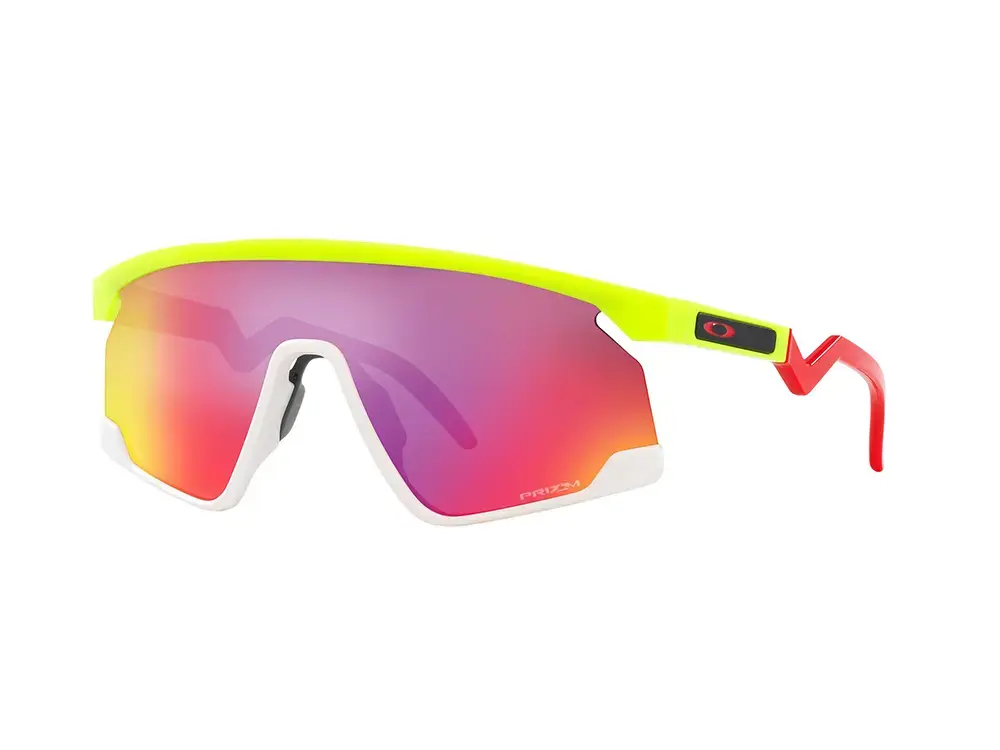 Oakley Bxtr Sport Zonnebril Prizm Road Lens Geel/Rood