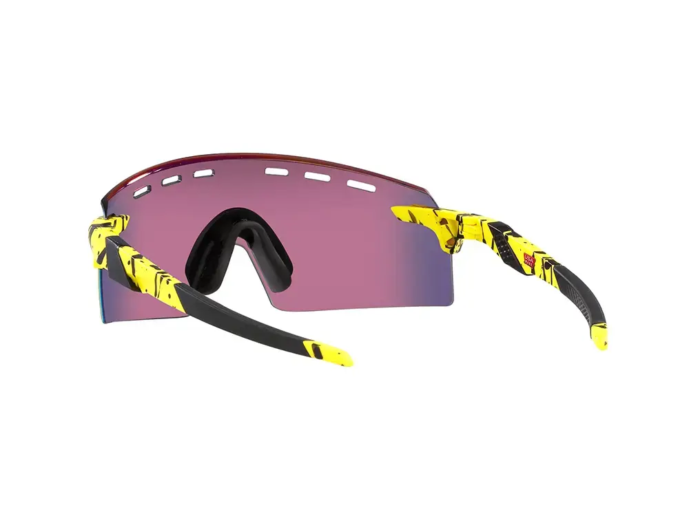 Oakley Encoder Strike Vented TdF Fietsbril Prizm Road Lens Geel/Zwart