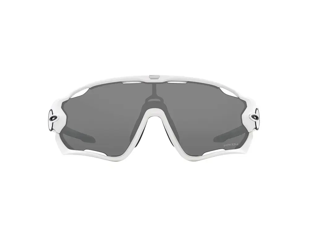 Oakley Jawbreaker Fietsbril Prizm Black Lens Mat Wit