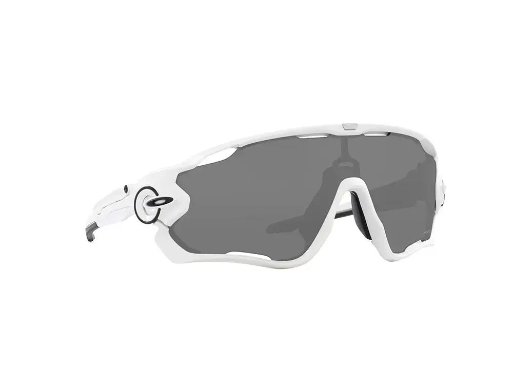 Oakley Jawbreaker Fietsbril Prizm Black Lens Mat Wit