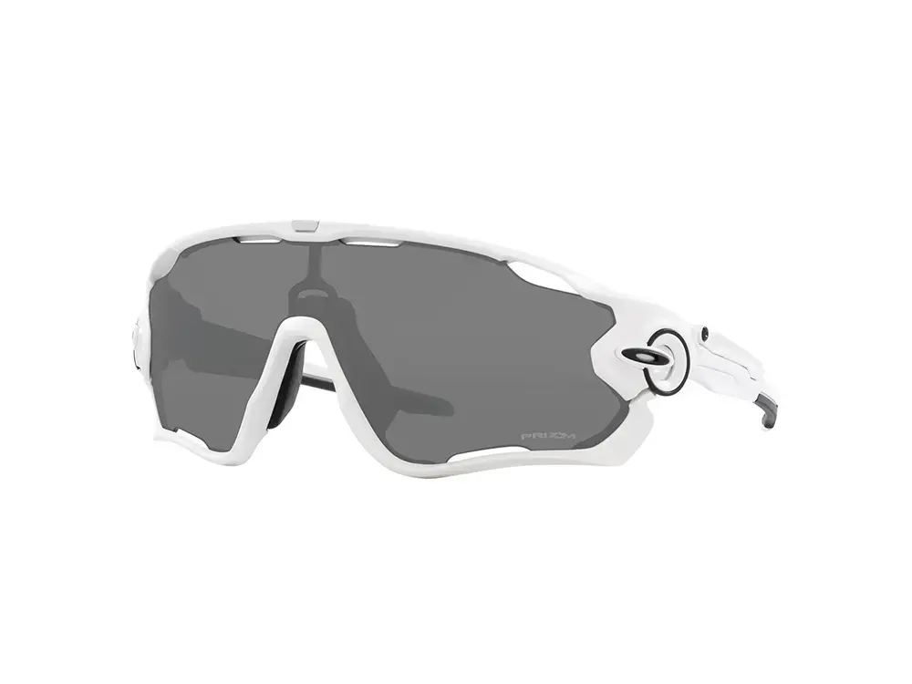 Oakley Jawbreaker Fietsbril Prizm Black Lens Mat Wit