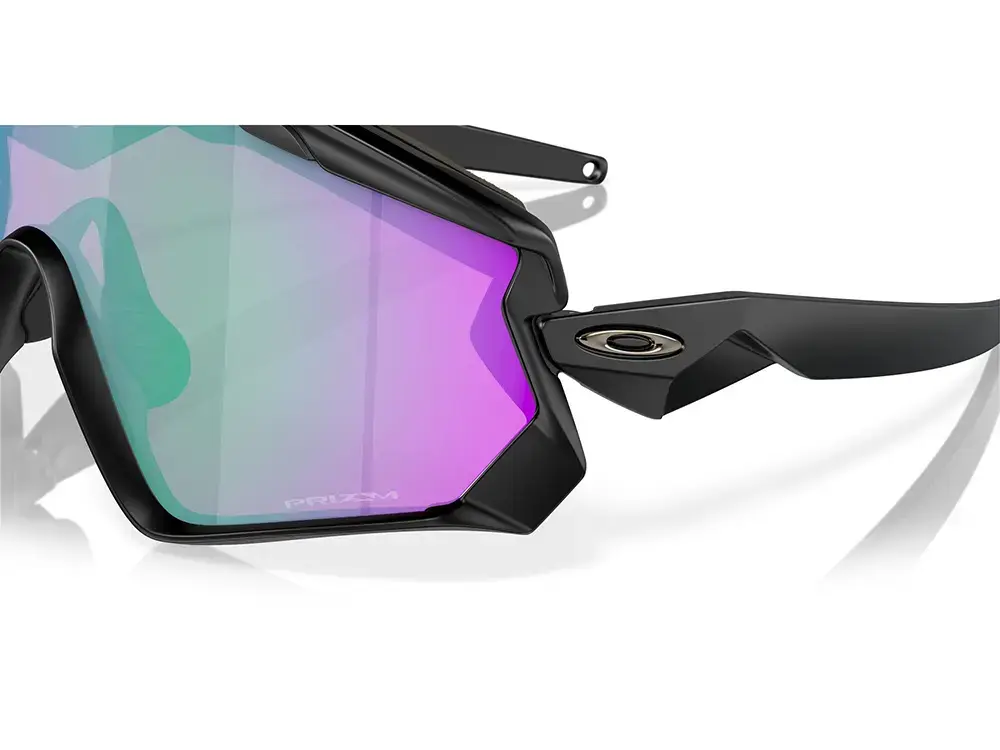 Oakley Wind Jacket 2.0 Sport Zonnebril Prizm Road Jade Lens Mat Zwart