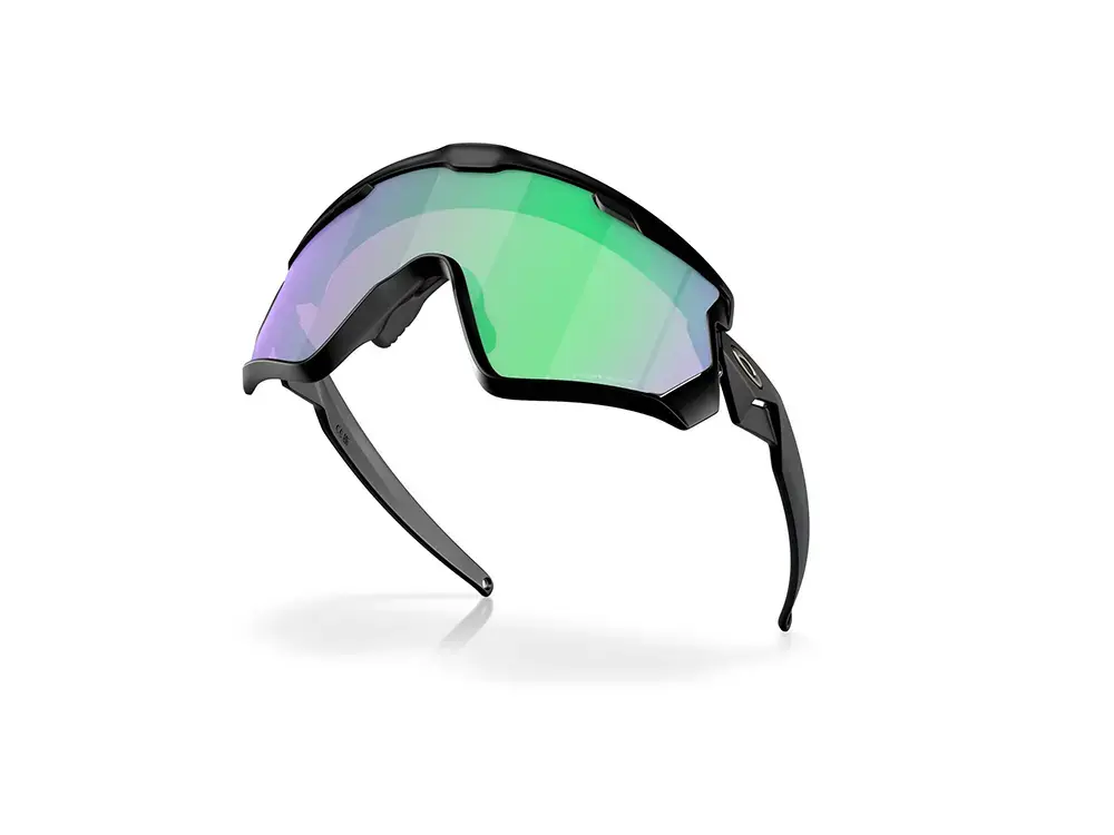 Oakley Wind Jacket 2.0 Sport Zonnebril Prizm Road Jade Lens Mat Zwart