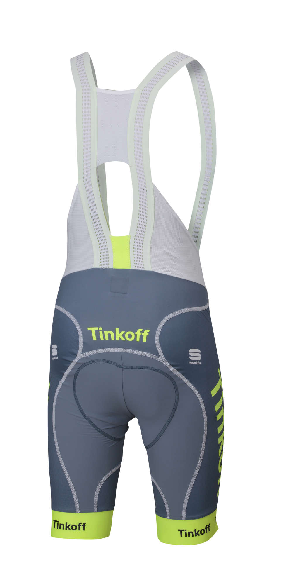 Sportful Tinkoff BodyFit Pro LTD Fietsbroek Met Bretels Fluo Geel/Grijs