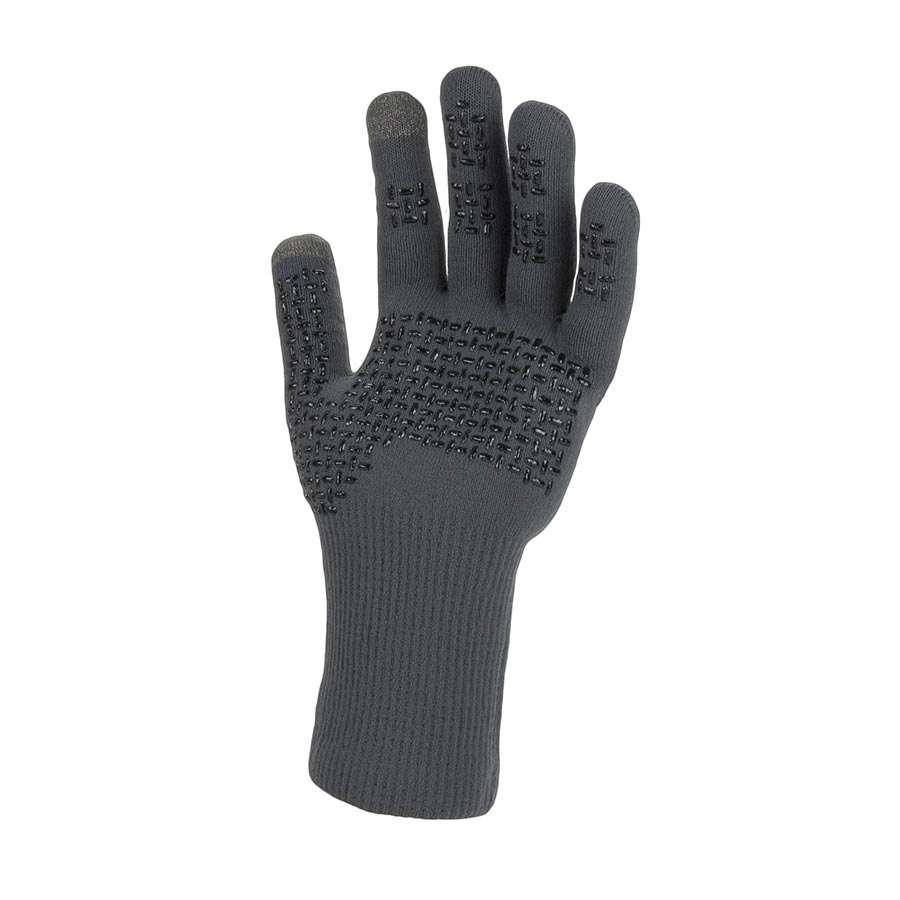 Sealskinz Waterproof All Weather Ultra Grip Knitted Fietshandschoenen Zwart