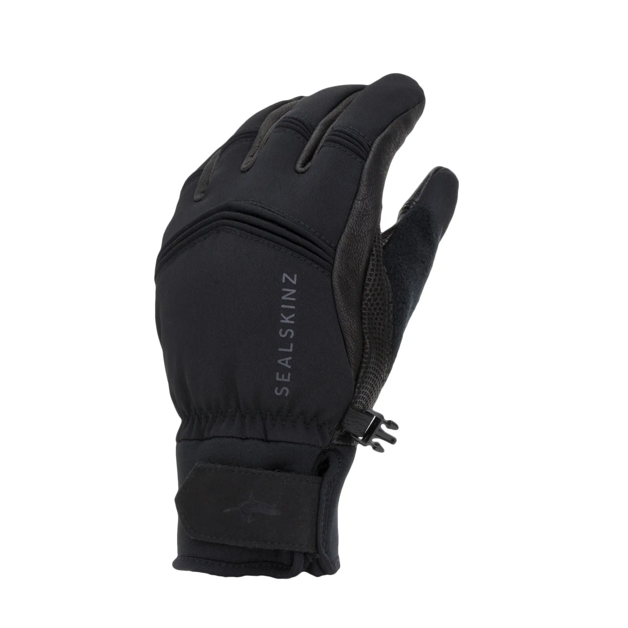 Sealskinz Fietssokken Waterdicht Unisex Grijs Zwart - Waterproof Cold Weather Mid Length Sock With Hydrostop Grey Black Yellow