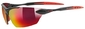Uvex SGL 203 Black Mat Red Sport Zonnebril