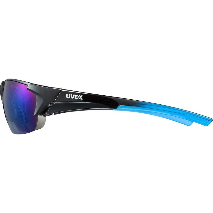 Uvex Blaze III Sport Zonnebril Zwart/Blauw Spiegel Blauw