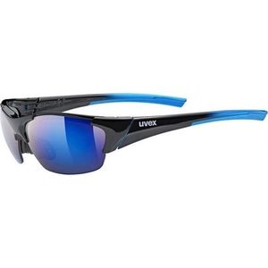 Uvex Blaze III Sport Zonnebril Zwart/Blauw Spiegel Blauw