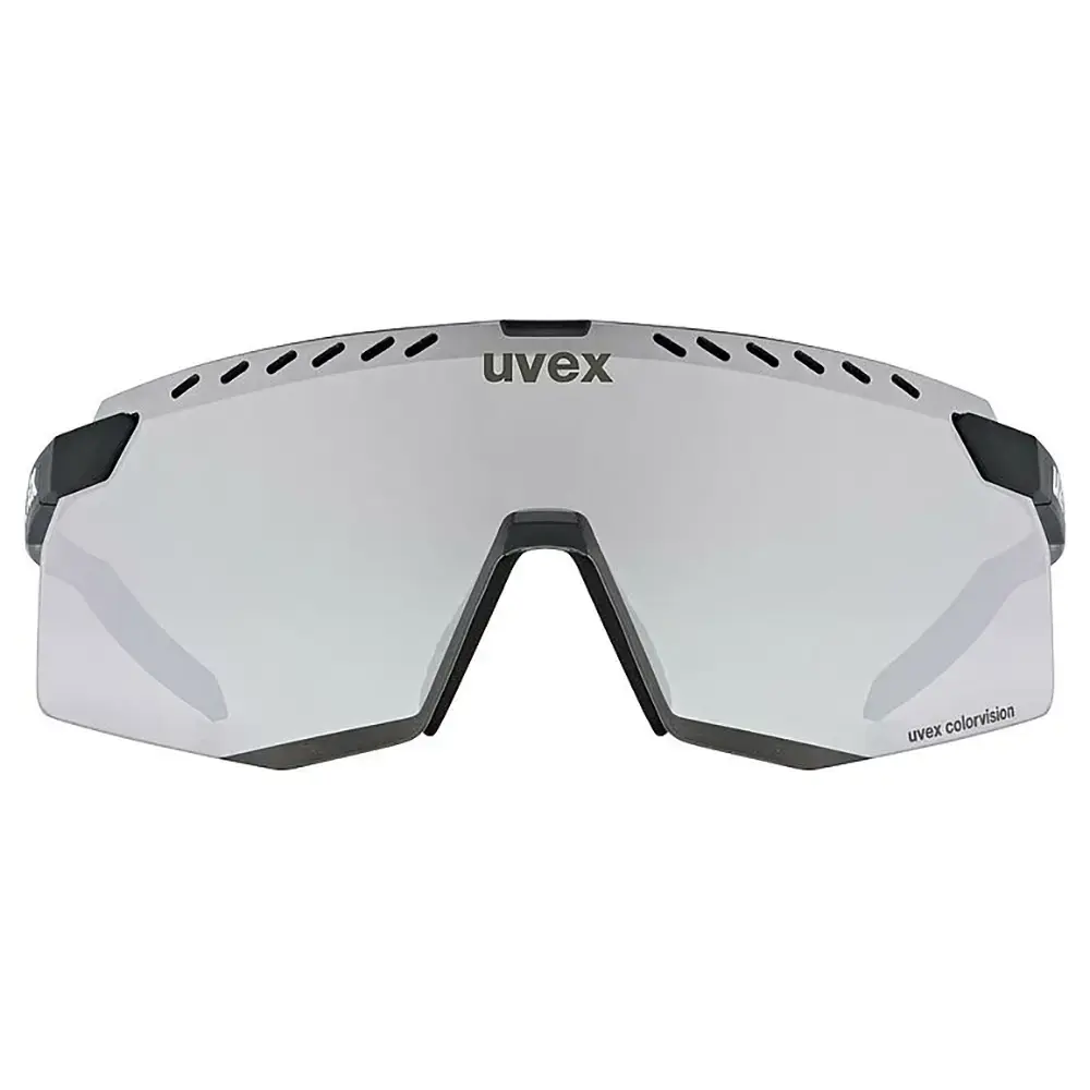 Uvex Pace Stage CV Sport Zonnebril Mat Zwart met Mirror Silver Lens
