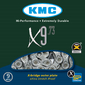 KMC X9-73 9 speed Fietsketting Grijs