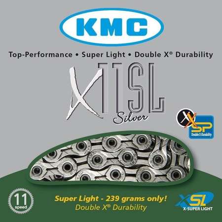KMC X11SL 11 speed Super Light Fietsketting Zilver