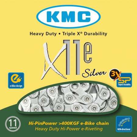 KMC X11e E-Bike Fietsketting Zilver 11 Speed