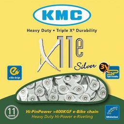 KMC X11e E Bike Fietsketting Zilver 11 Speed