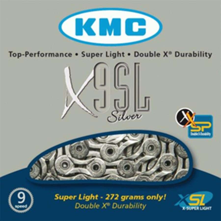 KMC X9 SL Fietsketting 9-Speed Zilver