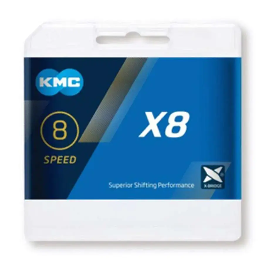 KMC X8 Fietsketting 8-Speed Zilver